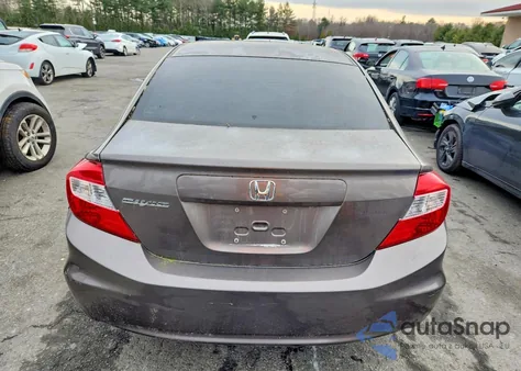 2012 Honda Civic Lx из США, поврежденный, VIN 2HGFB2F54CH603506